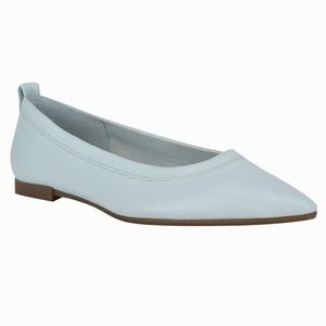 Nine West Raya Pointy Toe Flats - Light Blue - Ireland (QX3249185)